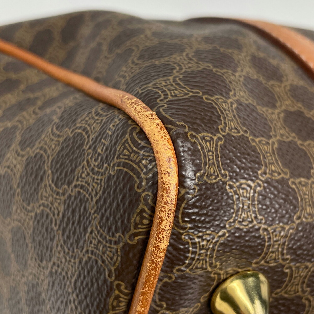 Celine Macadam Handbag Boston Canvas Brown - Picture 2 of 6